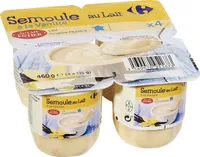 Semoule au Lait à la Vanille