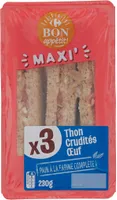 MAXI' x3 Thon Crudités Œuf