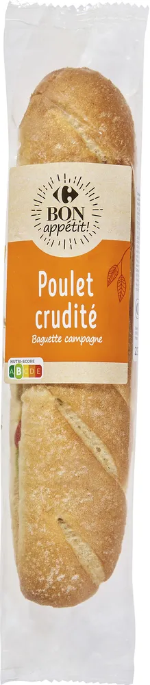 Poulet crudités