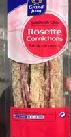 Sandwich club rosette cornichons