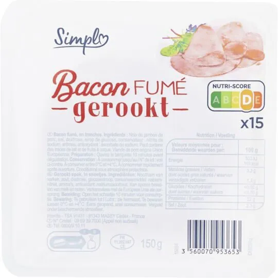 Bacon FUMÉ - gerookt -