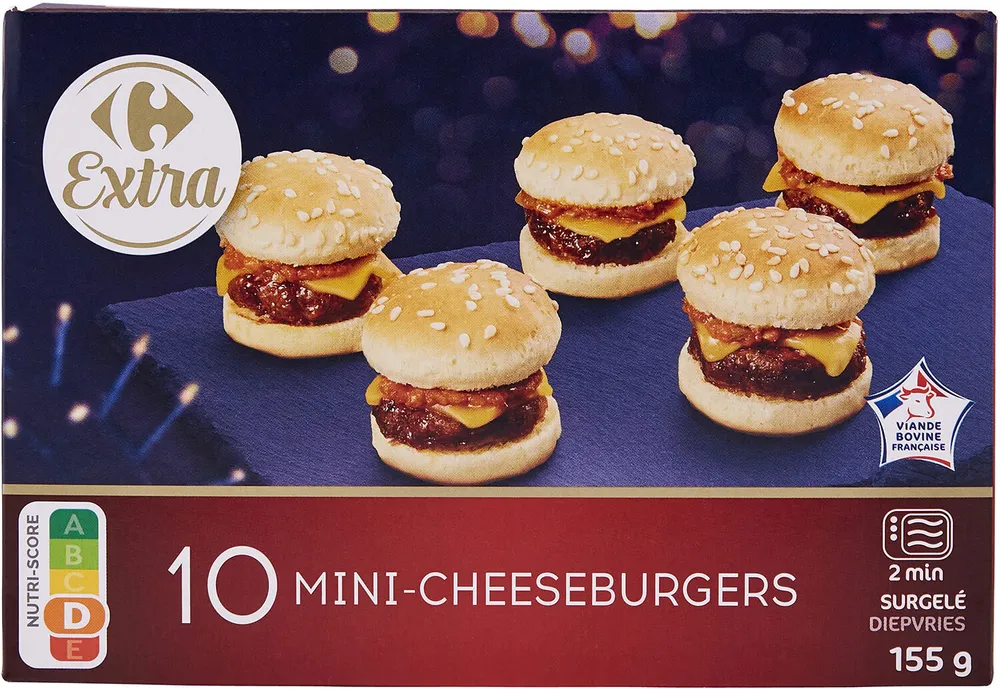 10 mini-cheeseburgers