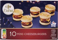 10 mini-cheeseburgers