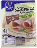 Jambon supérieur avec couenne fumé au bois de hêtre
