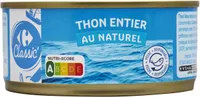 Thon entier au naturel
