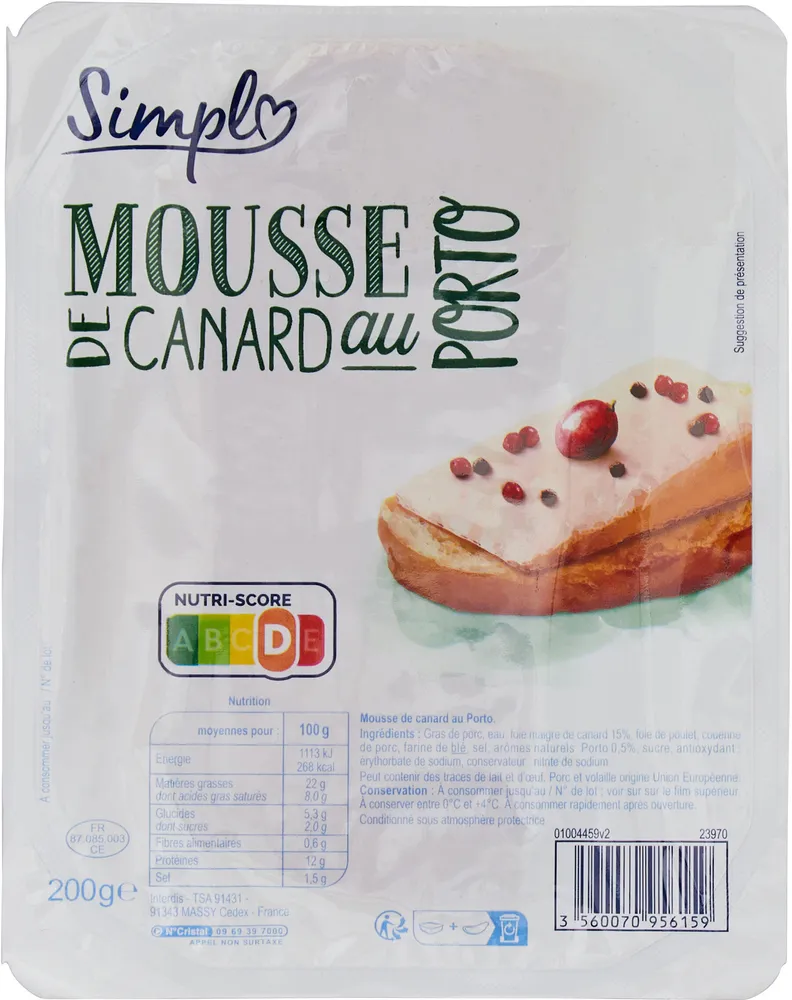 Mousse de canard au Porto