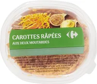 Carottes râpées aux deux moutardes