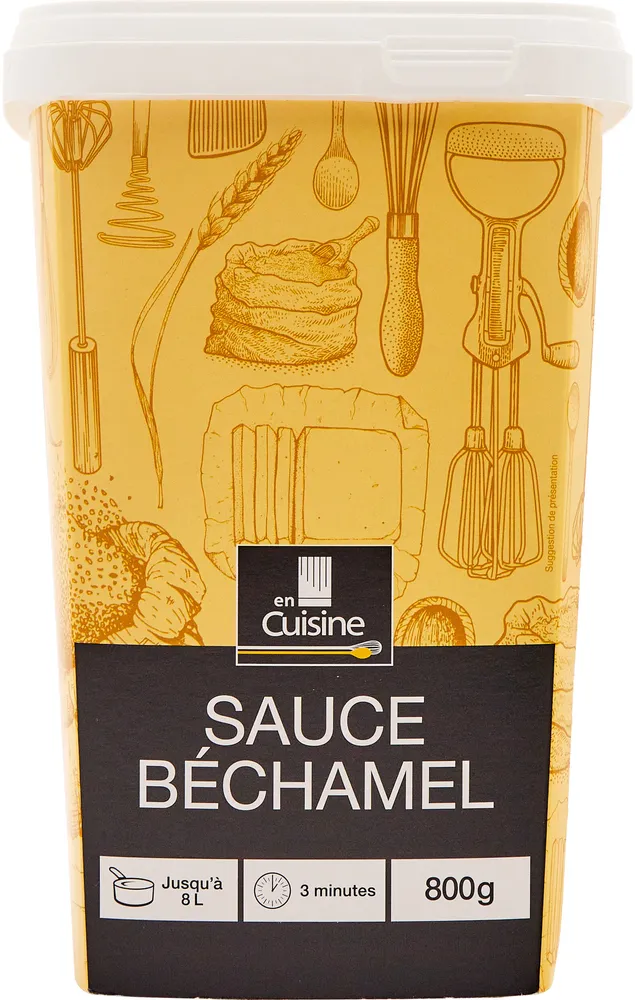 Préparation pour sauce béchamel