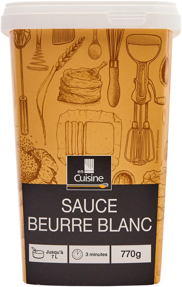 Preparation pour sauce beurre blanc