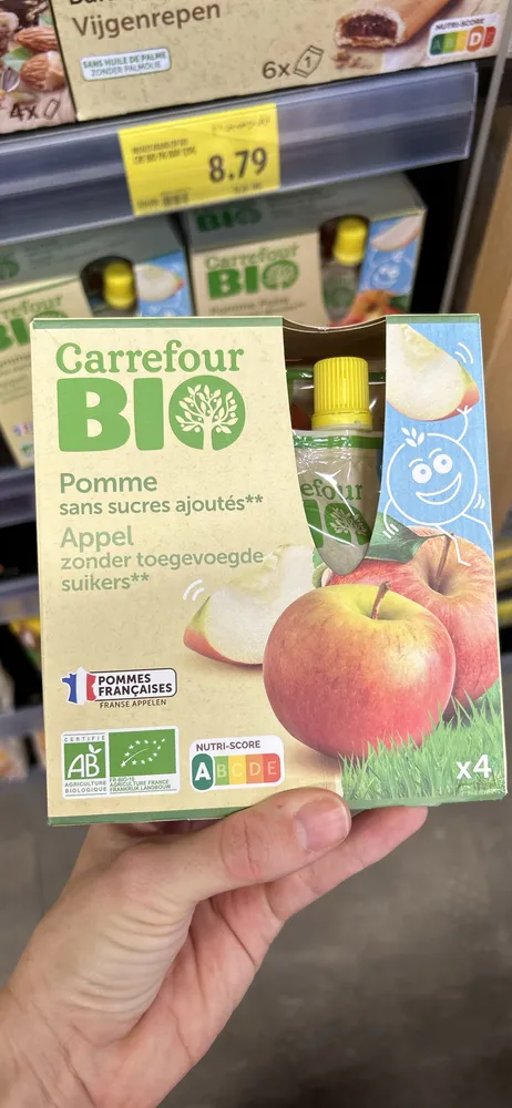 Pomme sans sucre ajoutés