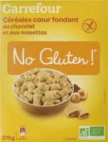 Céréales cœur fondant au chocolat et aux noisettes No gluten!
