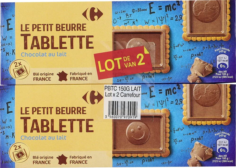 Le petit beurre - tablette chocolat lait