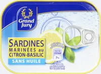 Sardines marinées au citron basilic