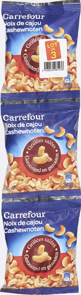 Noix de Cajou grillées salées