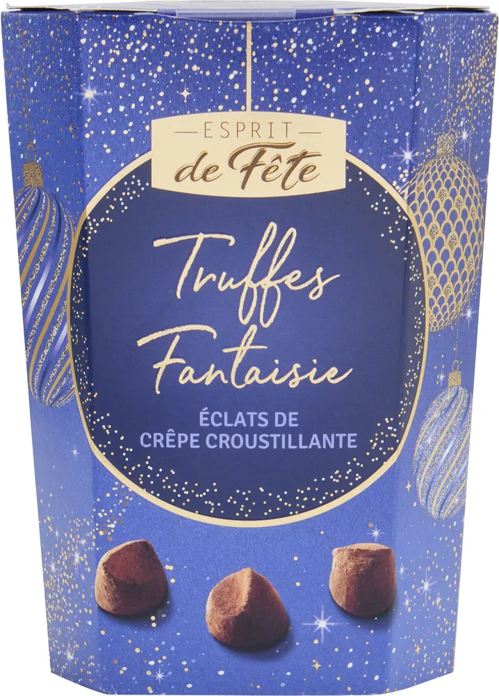 Truffes fantaisie éclats de crêpe croustillante