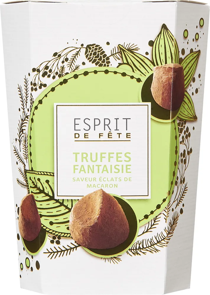 Truffes fantaisie saveur éclats de macaron