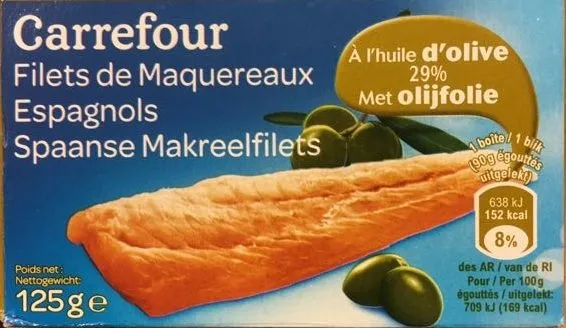 Filets de maquereaux espagnols