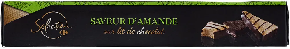 Saveur d'amande Sur lit de chocolat