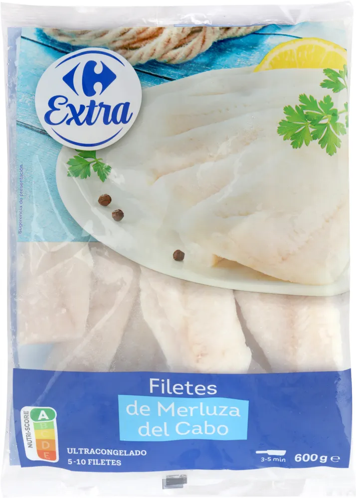 Filetes de merluza sin piel