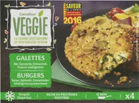 GALETTES Blé, Épinards, Emmental, Panure multigrains