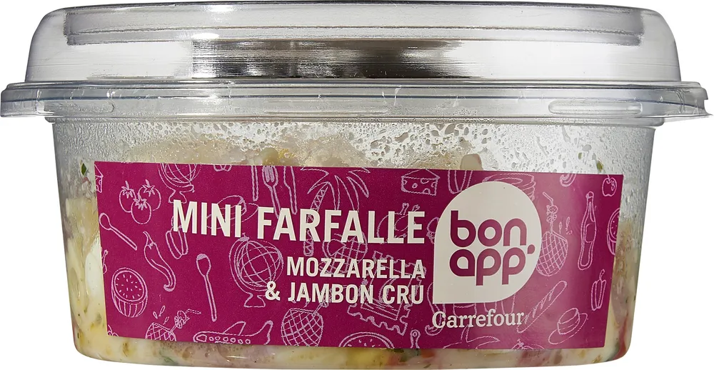 Mini Farfalle Jambon Cru Mozzarella