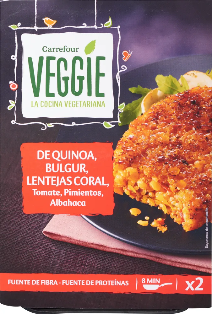 Vegetal galettes quinoa, tomate