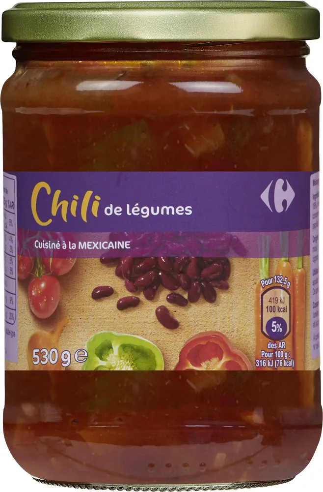 Chili de légumes à la mexicaine