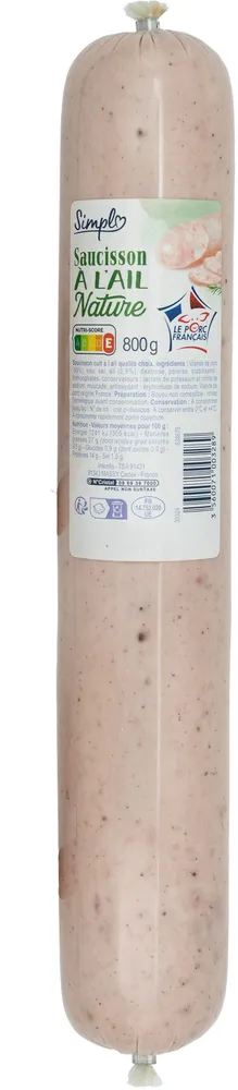 Saucisson à l'ail nature