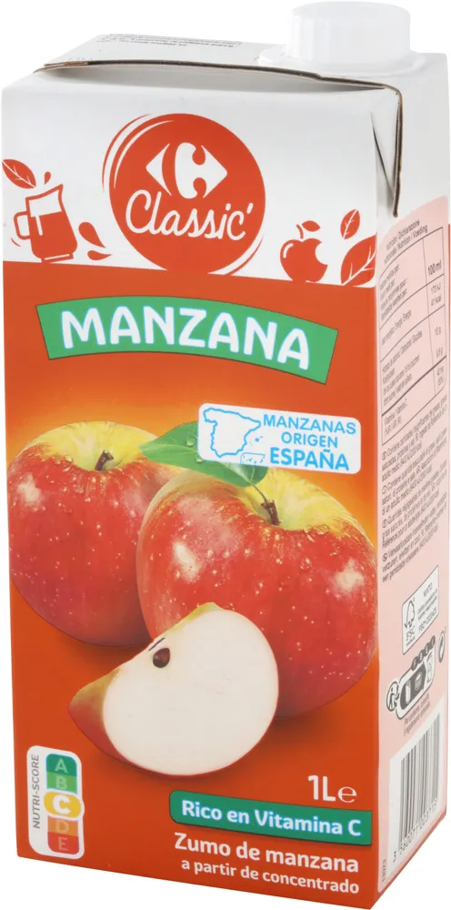 Zumo de manzana