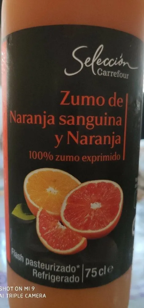 Zumo de Naranja sanguina y Naranja
