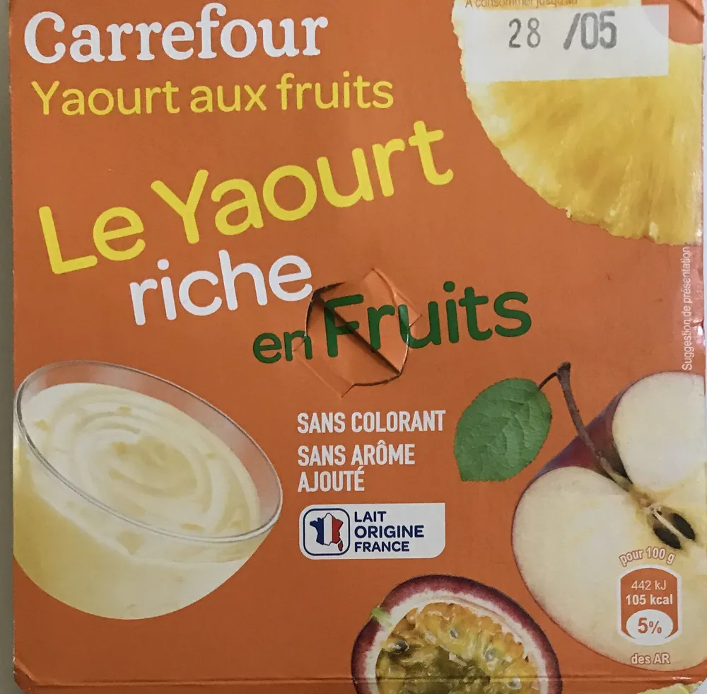 Le Yaourt riche en fruits