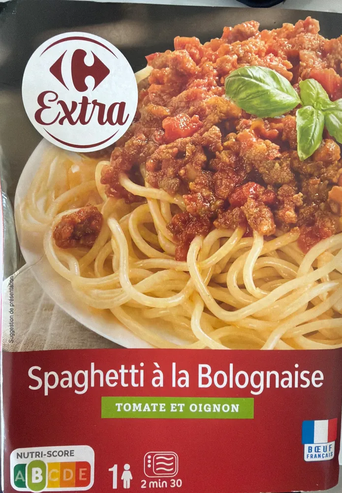Spaghetti à la Bolognaise TOMATE ET OIGNON