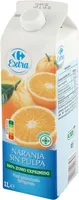 Zumo de naranja exprimido sin pulpa