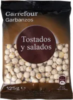 Garbanzos tostados y salados
