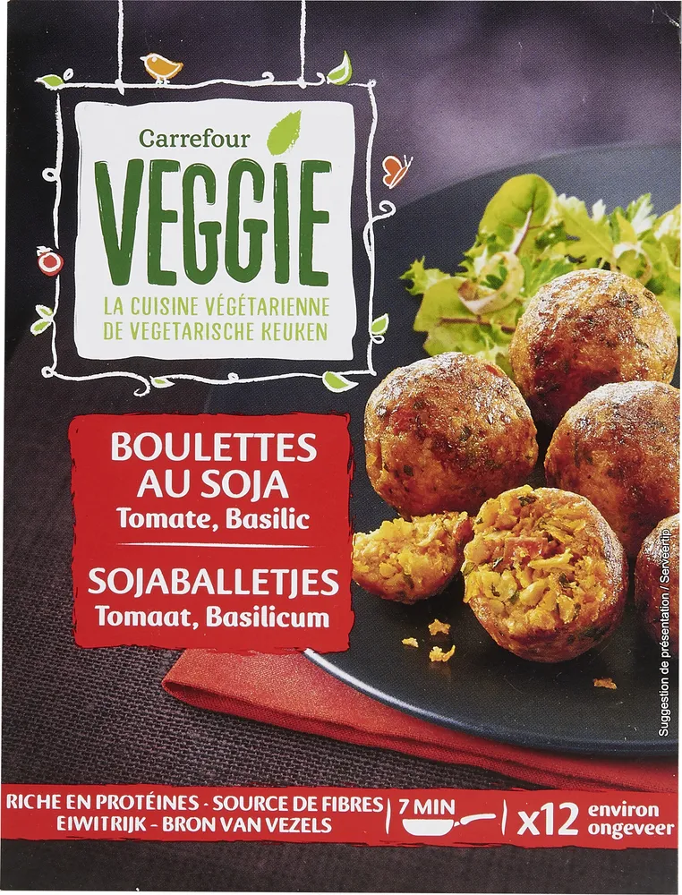 VEGEtal BALLS SOJA, TOMATE, BASILIC