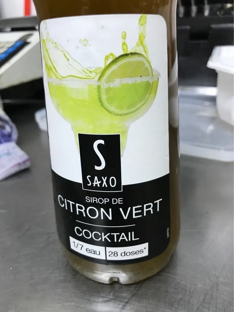 Sirop citron vert