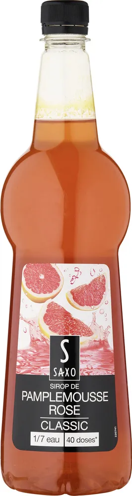 Sirop de pamplemousse rose