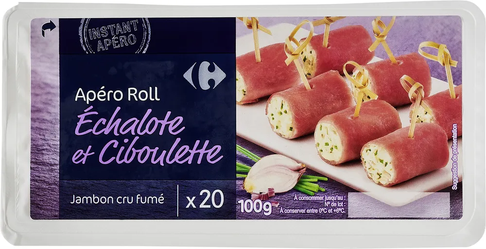 Roulés Apéro Échalote & ciboulette