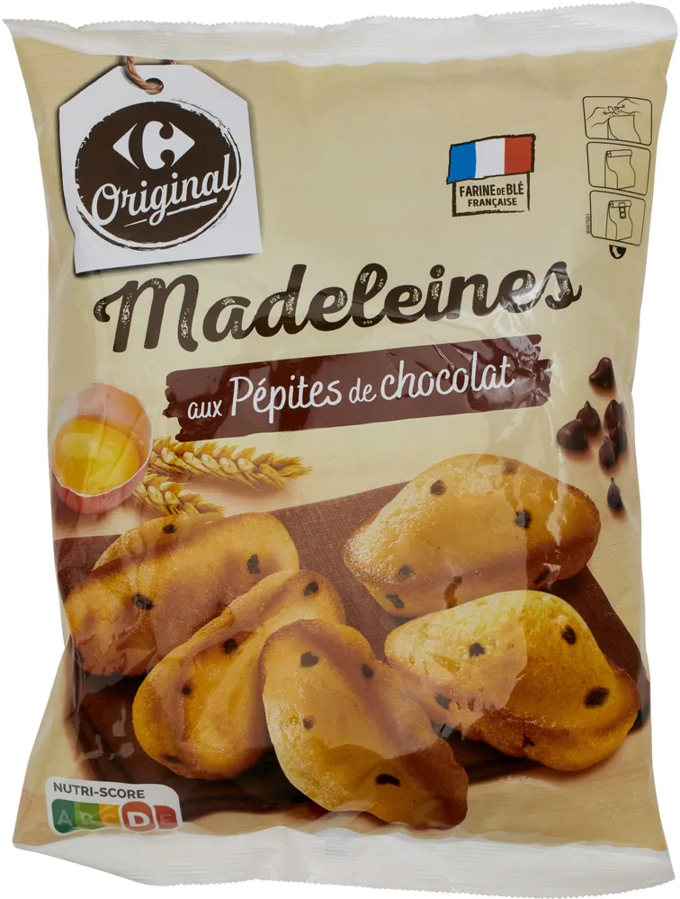 Madeleines aux Pépites de chocolat