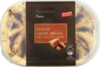 Glace saveur crème brûlée