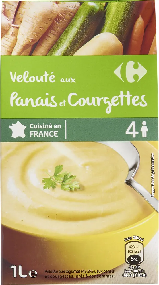 Velouté aux Panais & courgettes