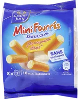 Mini fourrés saveur crabe à la mayonnaise allégée
