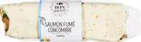 WRAP SAUMON Saumon fumé concombres carottes