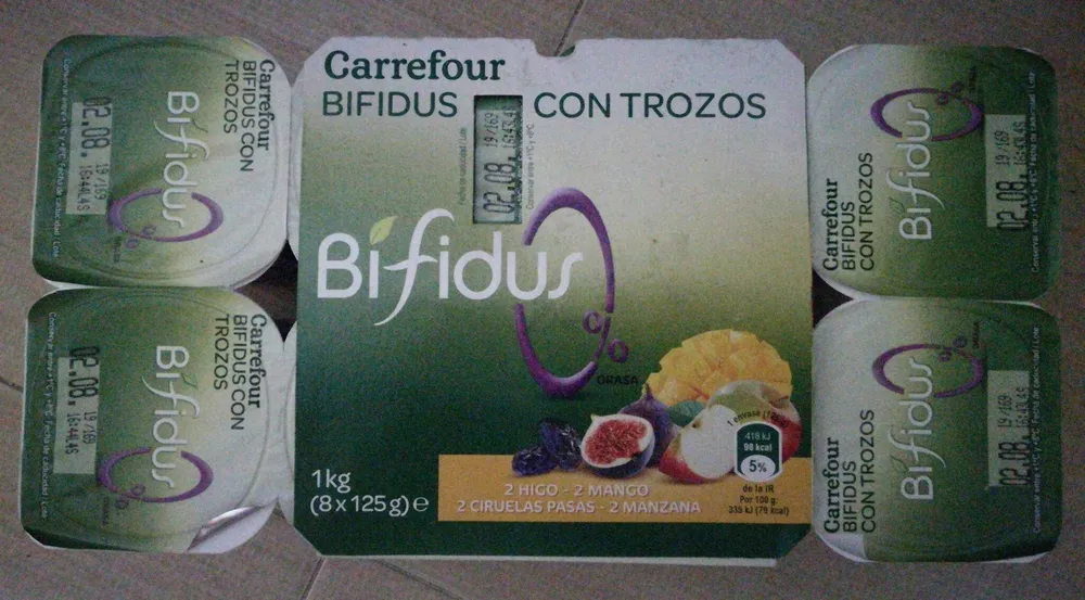 Yogur bifidus con trozos