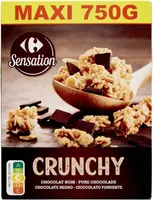 Muesly croustillant cruchy chocolat noir intense