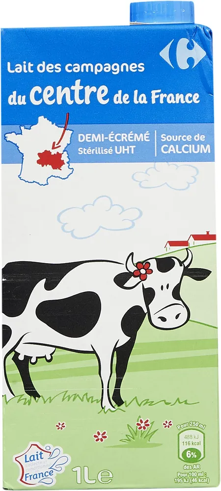 Lait des campagnes du centre de la France