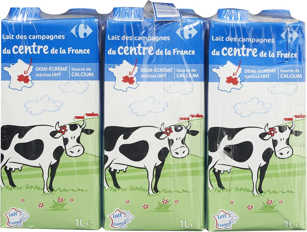 Lait des campagnes du centre de la France