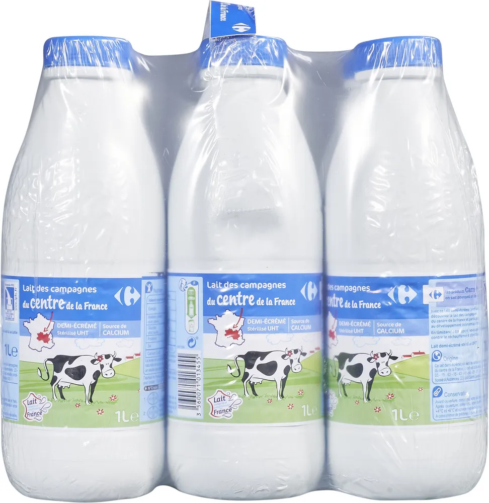Lait des campagnes demi-écrémé