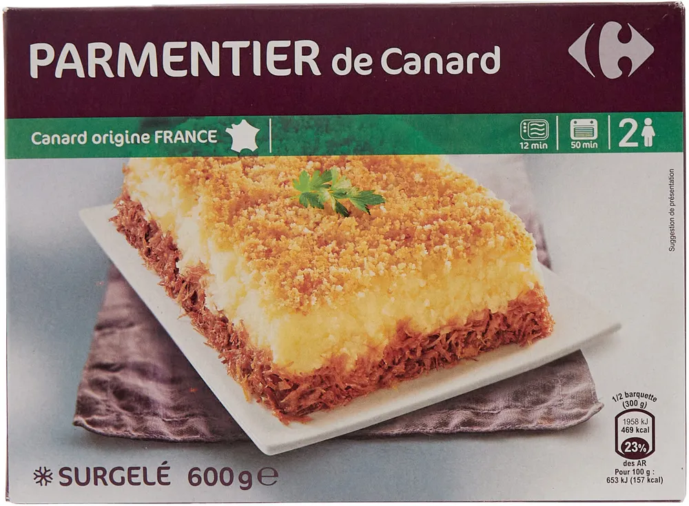 Parmentier de canard