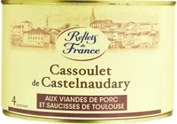 Cassoulet de Castelnaudary aux viandes de porc et saucisses de Toulouse